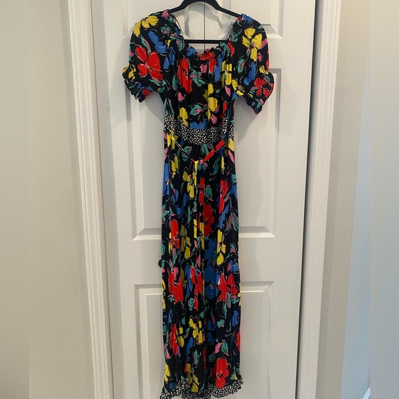 RIXO Dresses Rixo For Target Floral Midi Dress With Sleeves Nwt